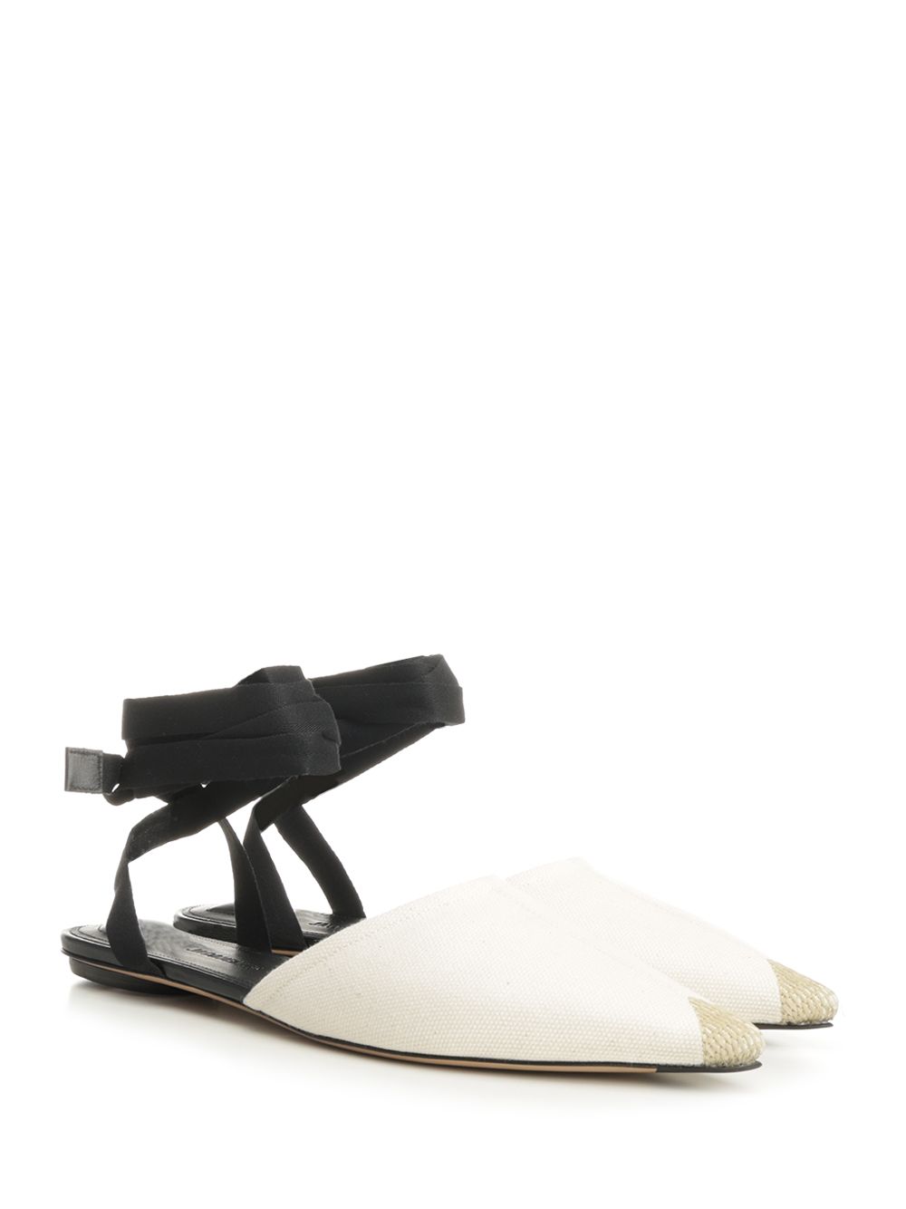 Jacquemus Canvas Espadrille Mules Scarpe basse - White | 0873305cfc1a346f437c316750d85322deda1c34