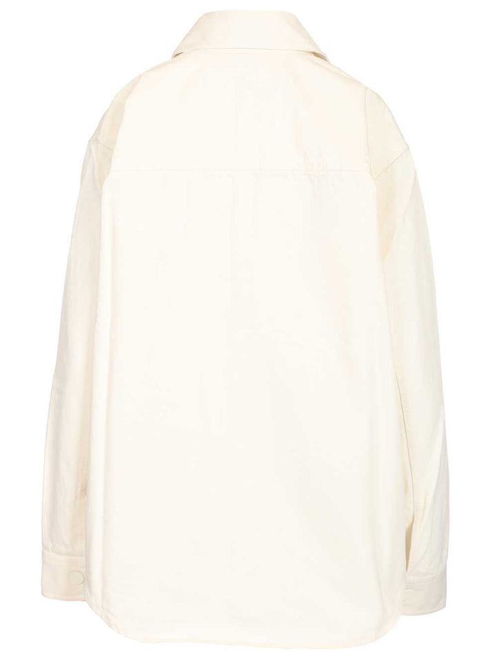 Ami Overshirt With Knitted Ami De Coeur Shirts - White | ca6286931fbc28d73e80e7445dc5f7731ce5afa7