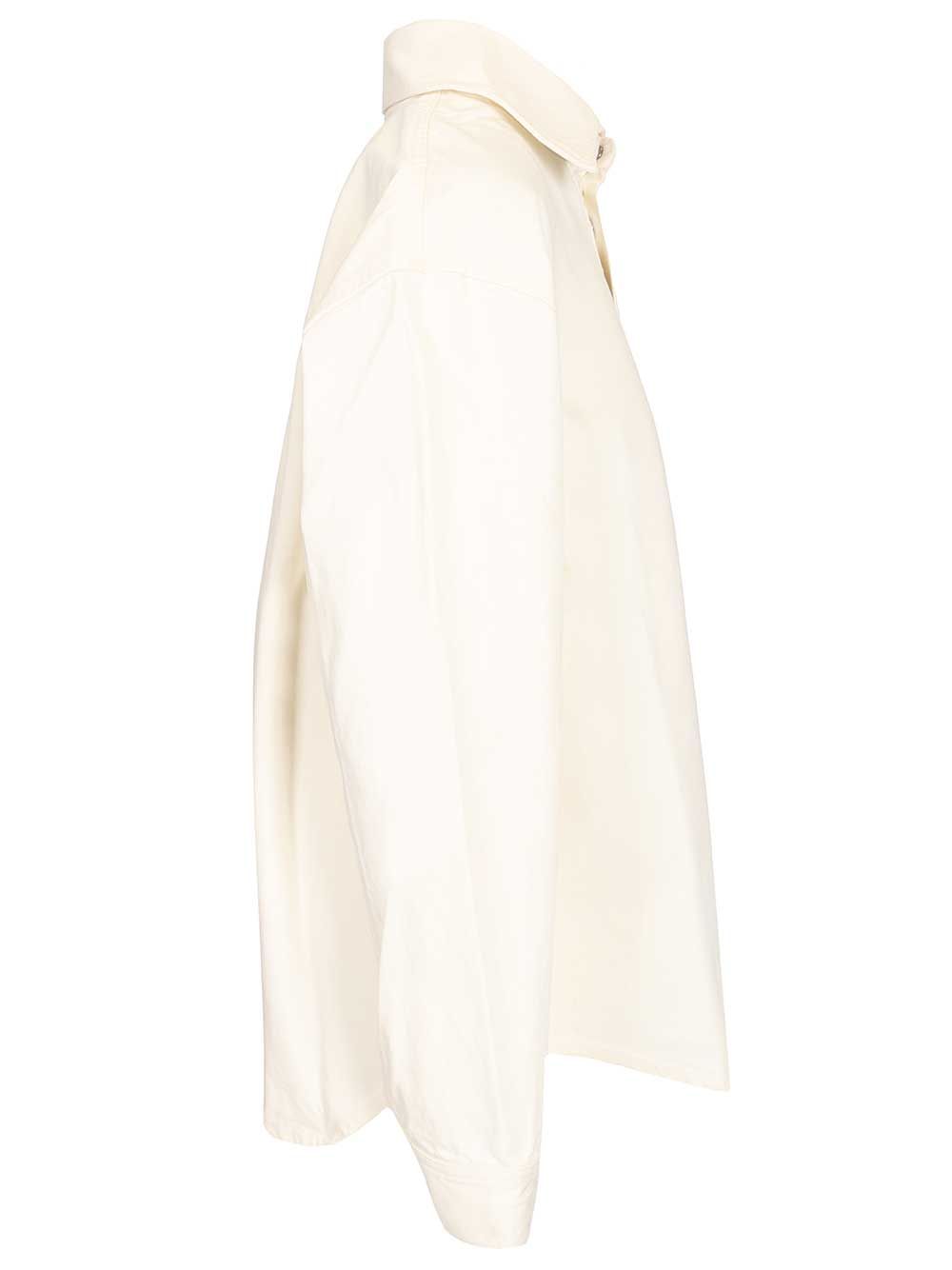 Ami Overshirt With Knitted Ami De Coeur Shirts - White | 603969a05ea3d20376f7375ca58e0d674bd69f47
