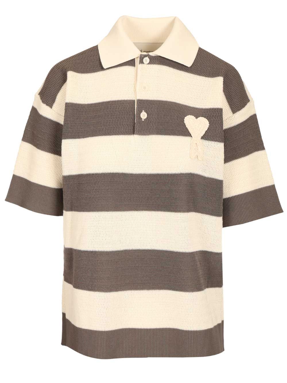 Ami Short Sleeves Polo With Ami De Coeur Patch Polo shirt - Multicolor | dcc3ba519c3bd0da4028a0bd1adf0a05ea71b3cd
