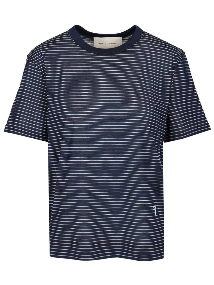 Ami Short-Sleeved T-Shirt - Blue | 3d557b03246dc67efb19d0a80e5e568d4d6a1ad9