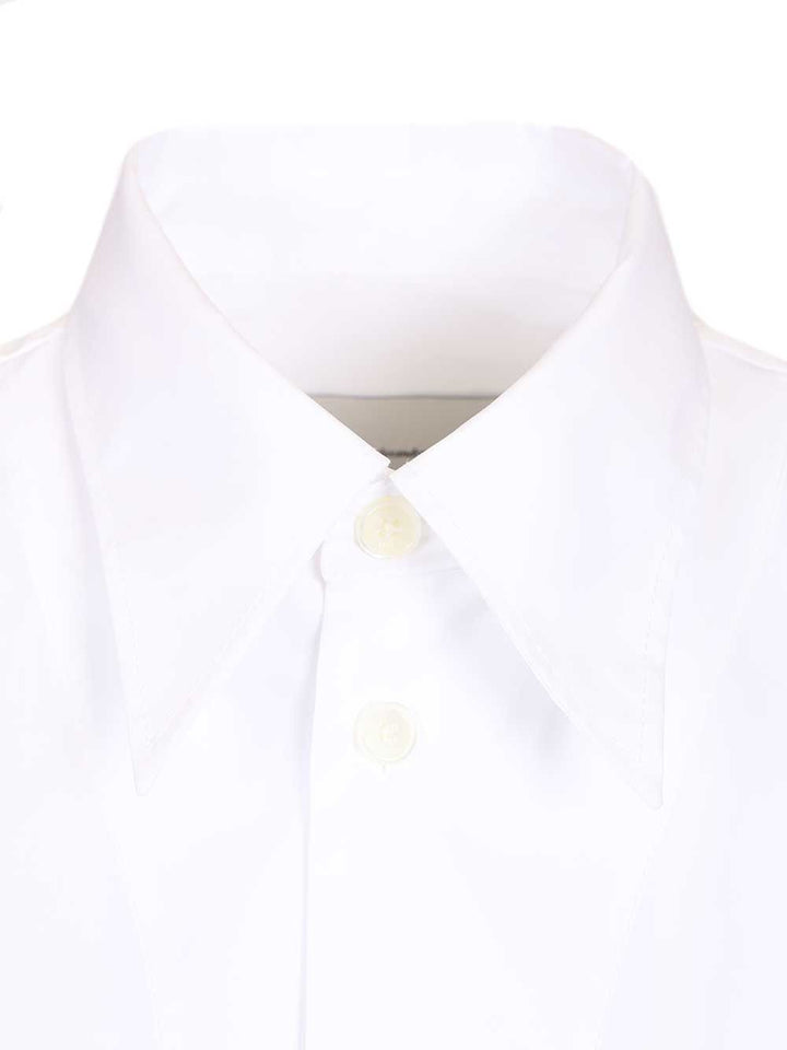 Ami Short-Sleeved Poplin Shirt Shirts - White | 0904cfb994a4c7dbd360d4d5a741c289e4fc754b