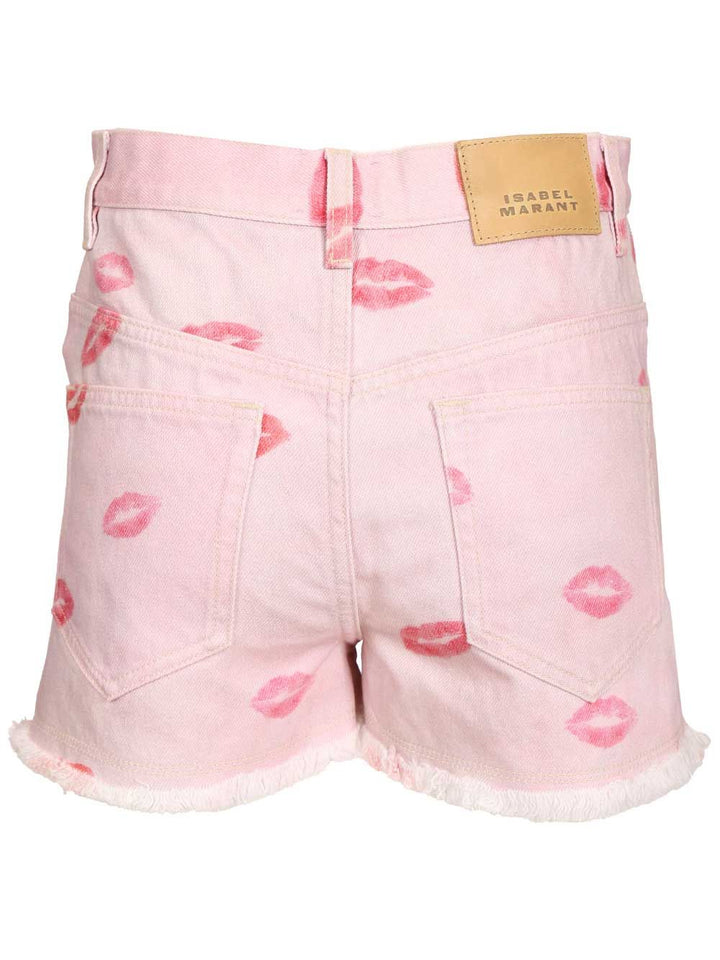 Marant Etoile Lesia Shorts Trousers - Rose | cc96a7c88c39ce0ae599d0a0663bbf62f9b1db22