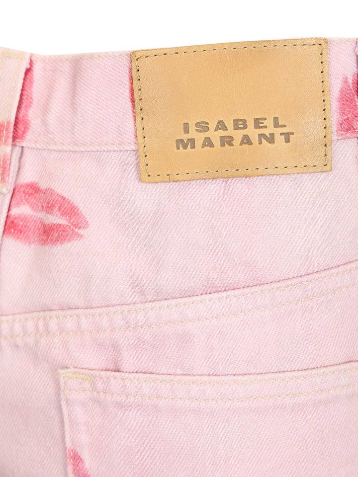 Marant Etoile Lesia Shorts Trousers - Rose | 756bf086f25b26c38051856b0f3cbc2d394c96db