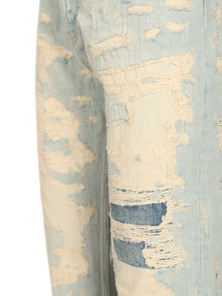 Acne Studios Repaired Effect  - 2010m Jeans - Light blue | aec07e63b786a5f96b0d16cf05faa6f1e05504e4