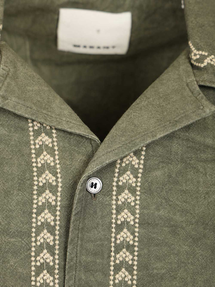 Marant Zekim Shirt Shirts - Green | 37c5ae5ae07a61a0ca0d7718fb0582839dc1ba18