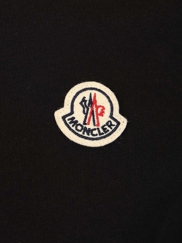 Moncler Ss T-Shirt - Black | 92d00c48539b24b77dd3a64c1969e5225817180a