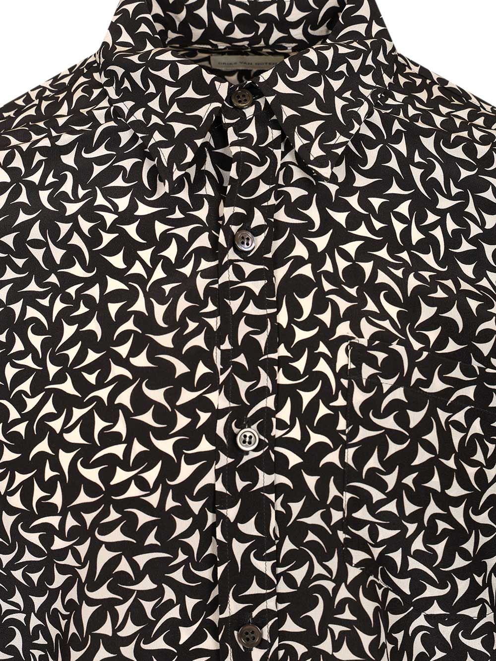 Dries Van Noten Silk Shirt Shirts - Black | 103ec929467b0274c2bd2d00f5f84a7f182c5561