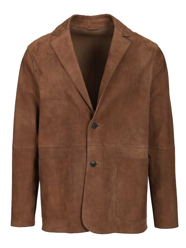 Al Duca D'Aosta Suede Blazer Jackets - Brown | 10adeaeef8ffa7dc3257adc1a83ac5df9e5710a6