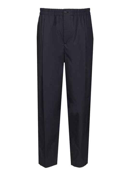 Elasticated Waist Trousers Blue