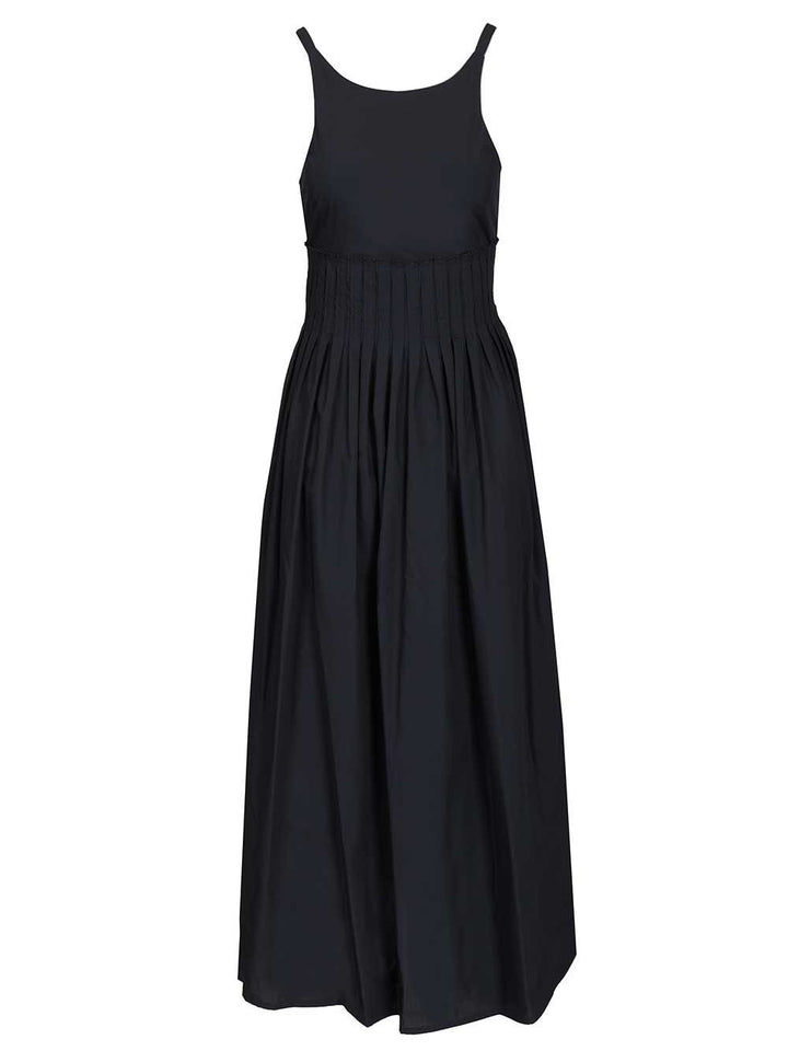 Emporio Armani Long Poplin Dress Dresses - Blue | e13b5f08d2aeca62a0d3a90a2c4002adaaab97ab