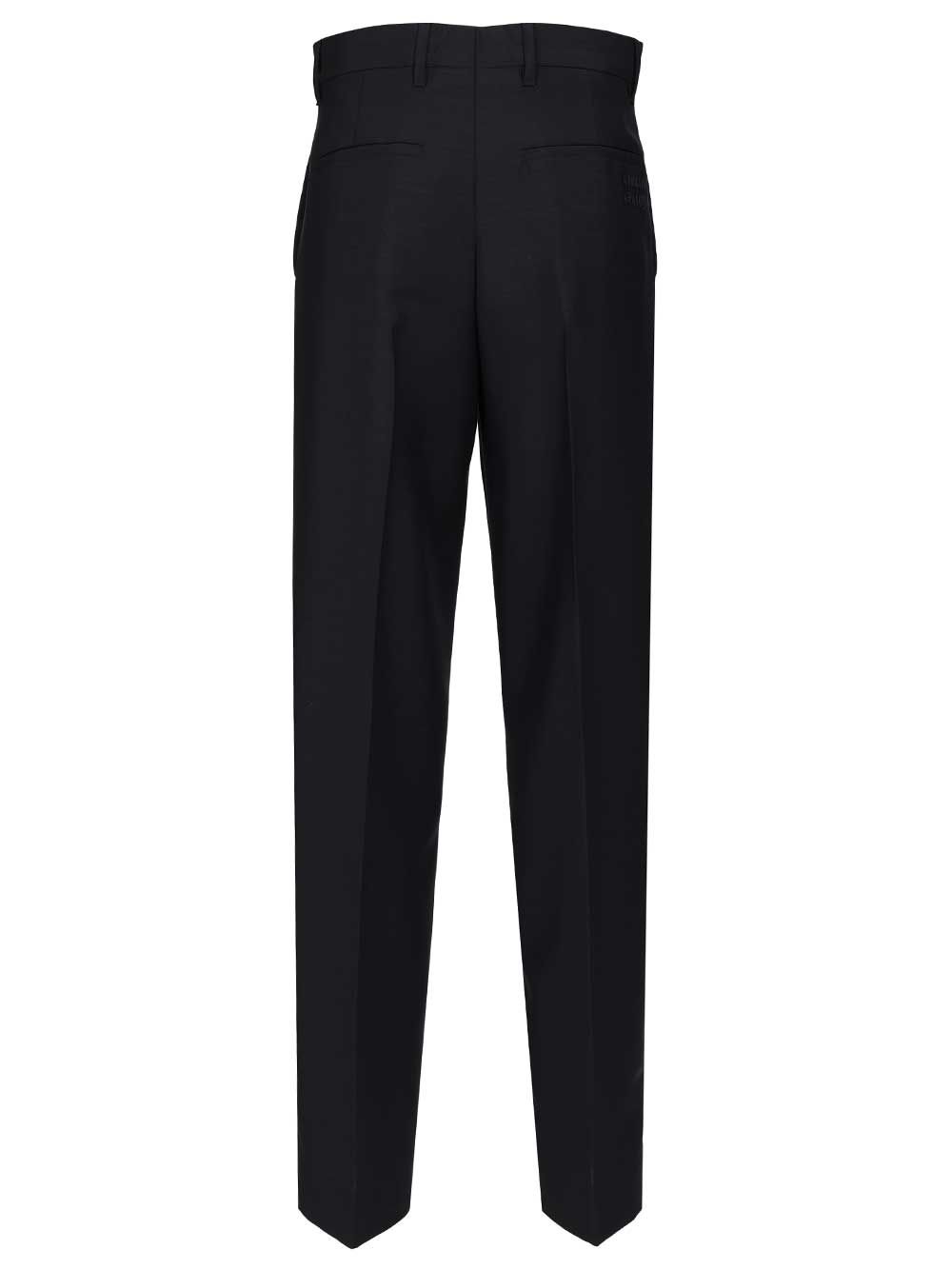 Miu Miu In Kid Mohair Trousers - Blue | c0ab65ded867dad55f96f3f0a3209a1ca3c3d0b8