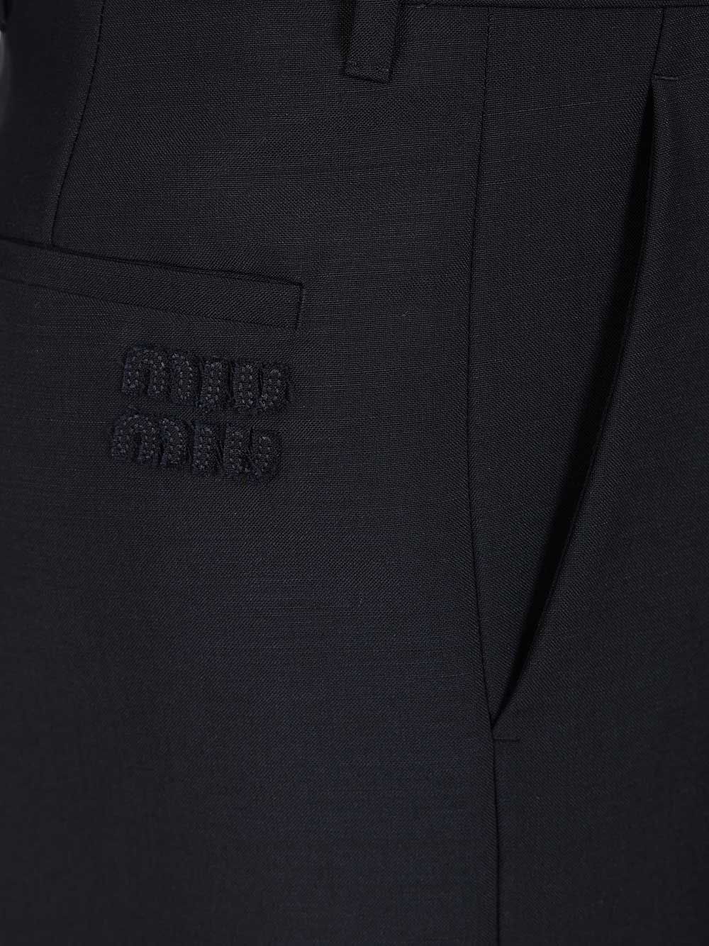 Miu Miu In Kid Mohair Trousers - Blue | 6d167e37fb69b856bc8699c0d3f90d903ad1bfa3