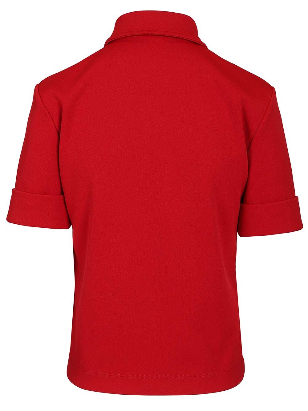 Miu Miu Technical Jersey Polo shirt - Red | 4181717de8217c95a004c3753c7aece6cba0ea7d
