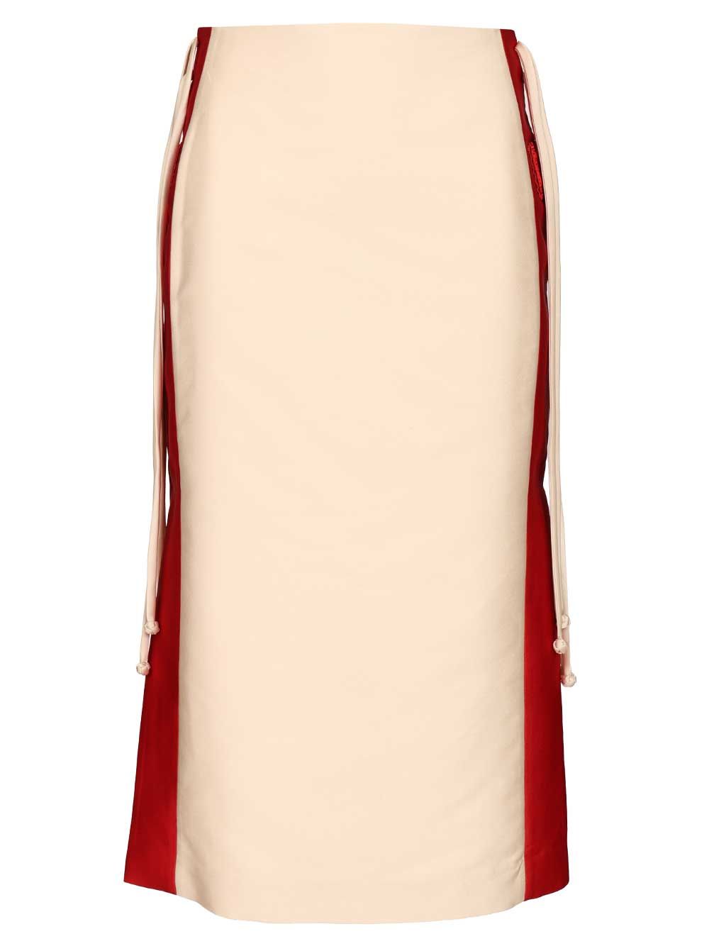Hui Daniele Long Skirt Skirts - White | 63fd90b5f2ef5025cec0c5824e0a9f976c40b912