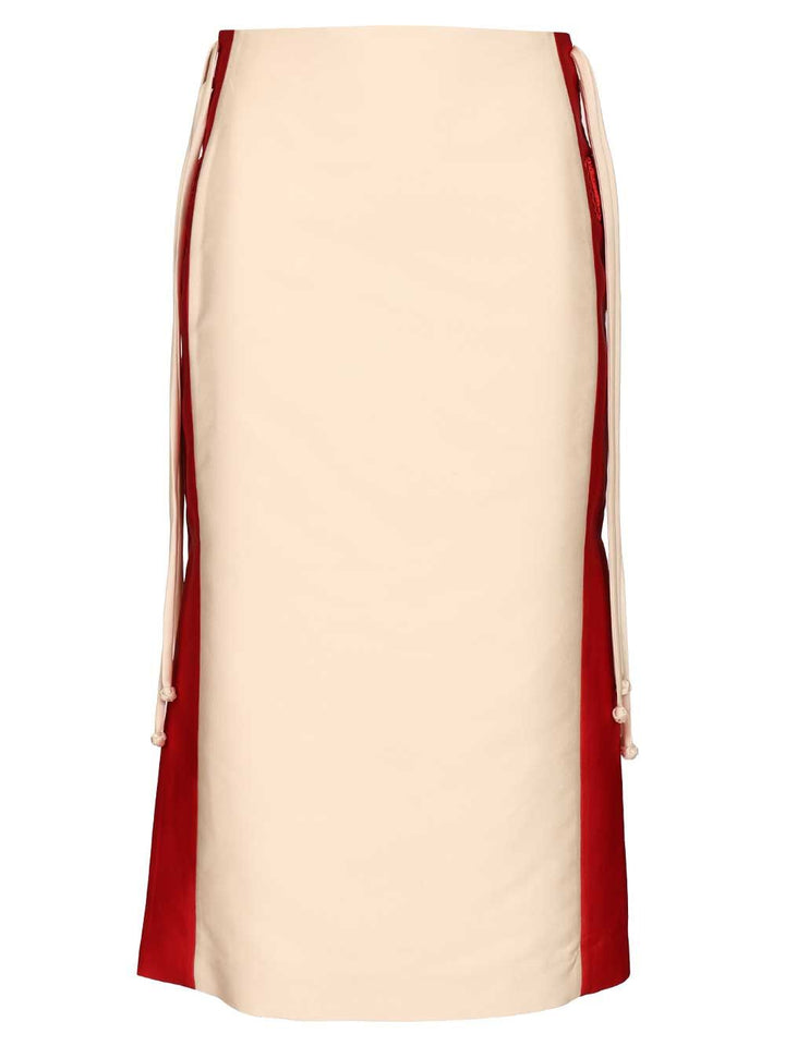 Hui Daniele Long Skirt Skirts - White | 63fd90b5f2ef5025cec0c5824e0a9f976c40b912