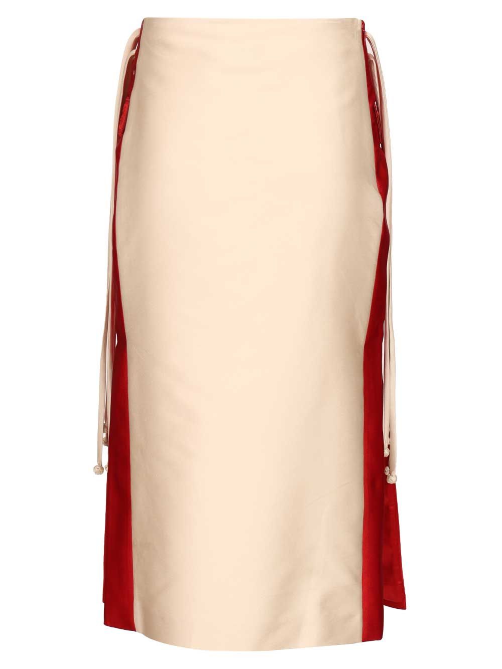 Hui Daniele Long Skirt Skirts - White | cb82d85ee554c01ea0bfd5ce2d16836df310a44d