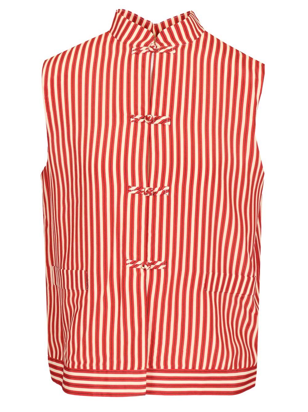 Hui Lorenzo Striped Top Tops - Red | aff2d809d21bd0315c88a7bf0eccc72136f7f732