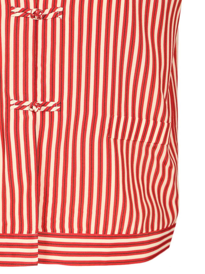 Hui Lorenzo Striped Top Tops - Red | 4d23425ca866b3b58b371c7cc5836ef804d7736c