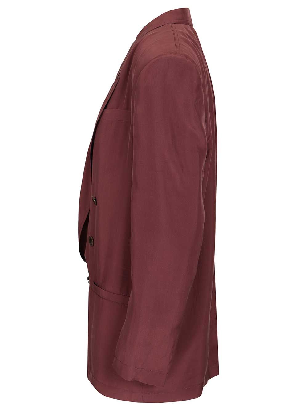 Saint Laurent Veste Jackets - Bordeaux | 2f6e74fe064330453ab53ed25537f4c02b7762bd