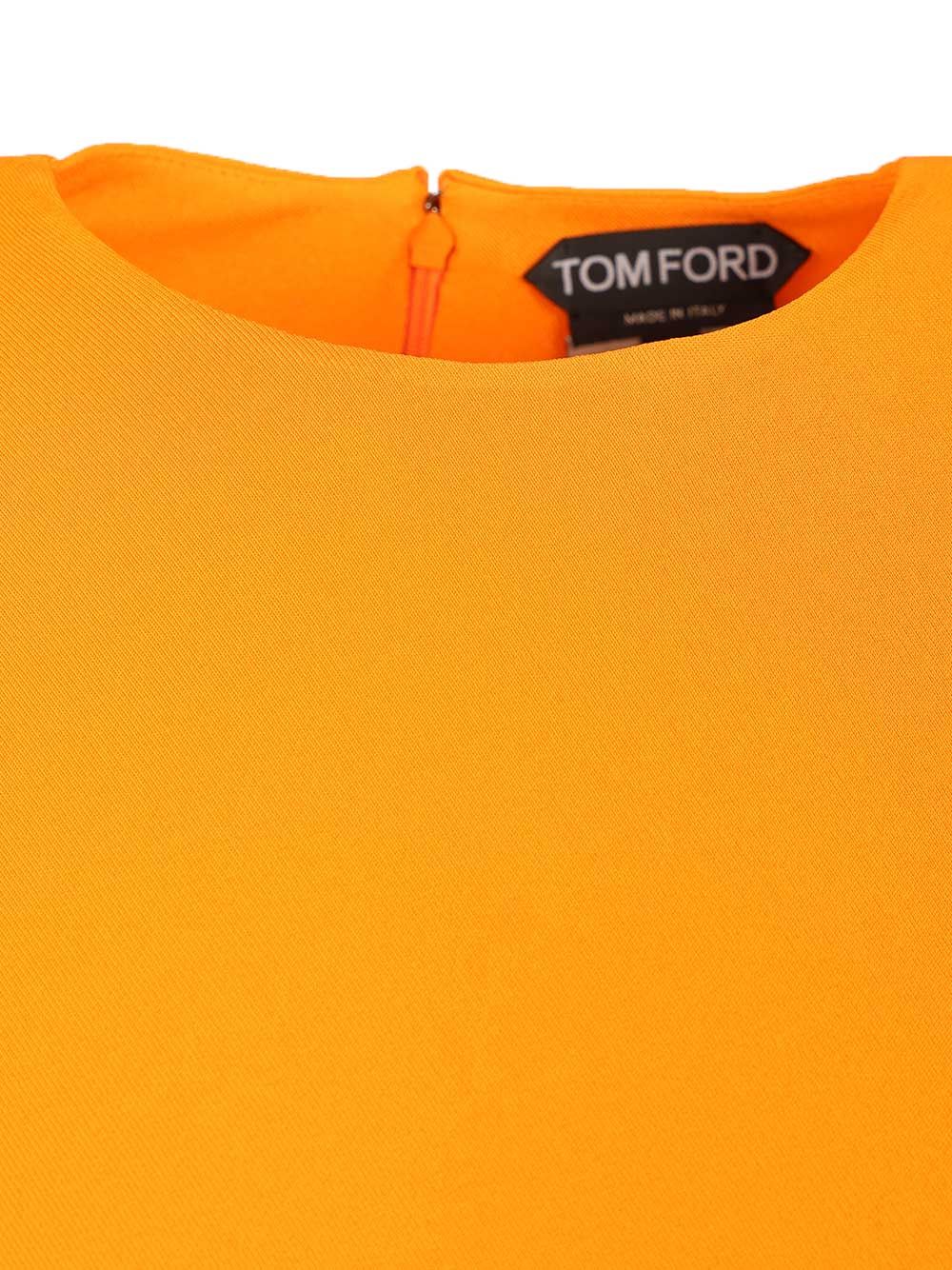 Tom Ford Top Impossible Asymmetric Cap Tops - Orange | 10a3a40ce3268f4f1022a878d4850672fd0a6165
