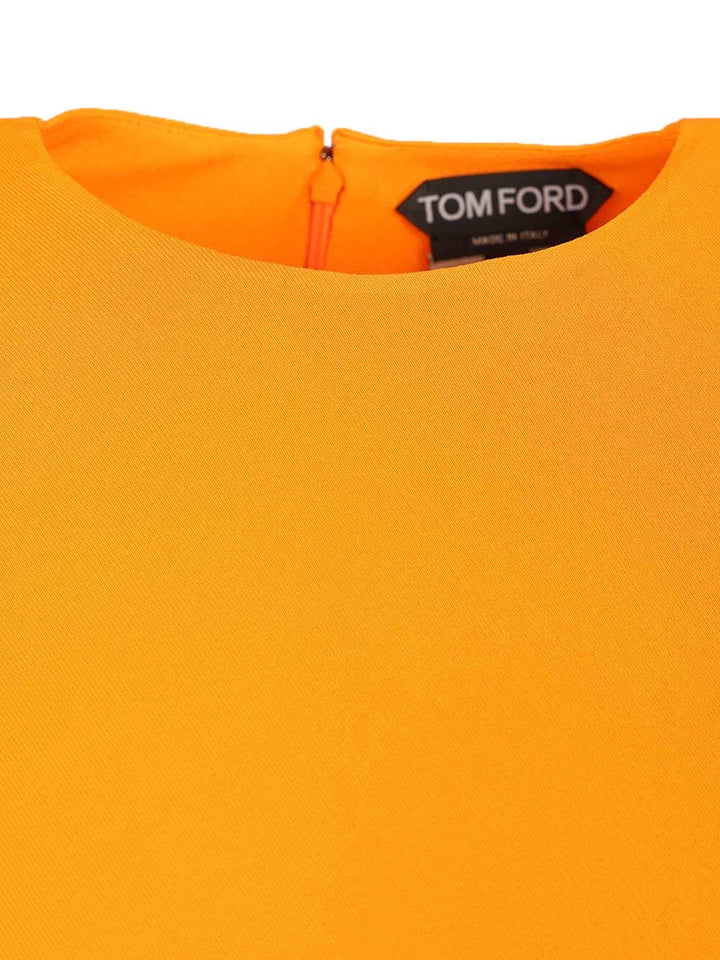 Tom Ford Top Impossible Asymmetric Cap Tops - Orange | 10a3a40ce3268f4f1022a878d4850672fd0a6165