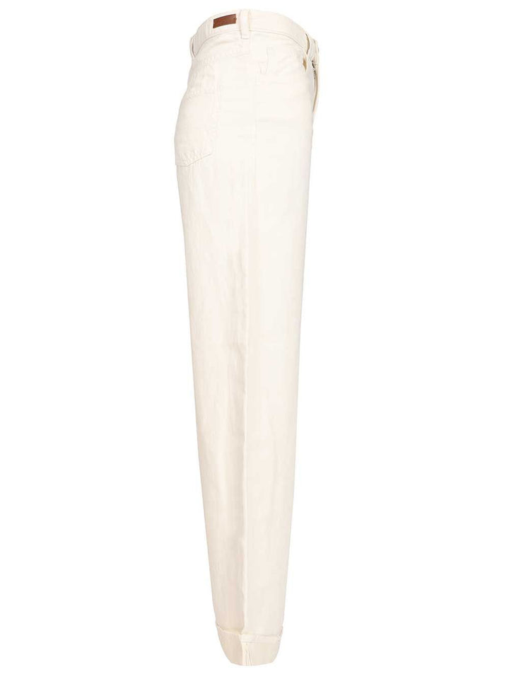 Emporio Armani 5 Pockets Pant Jeans - White | 2894637bb173b37a95dc91271fe12c806484660e