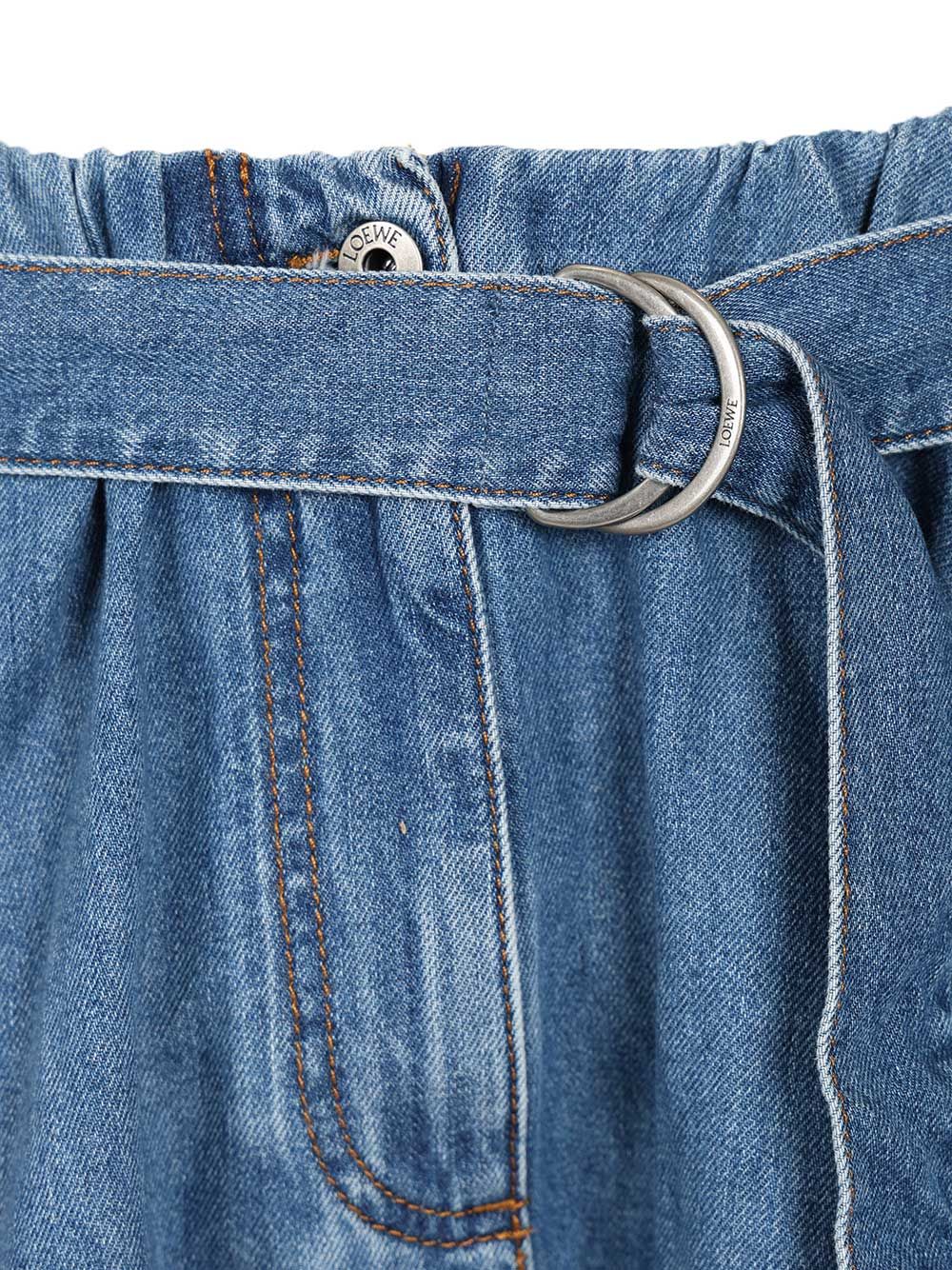 Loewe Denim Cargo Skirt Skirts - Light blue | 09f31eb819eeb151a70dcbcde7442b9b89993e63