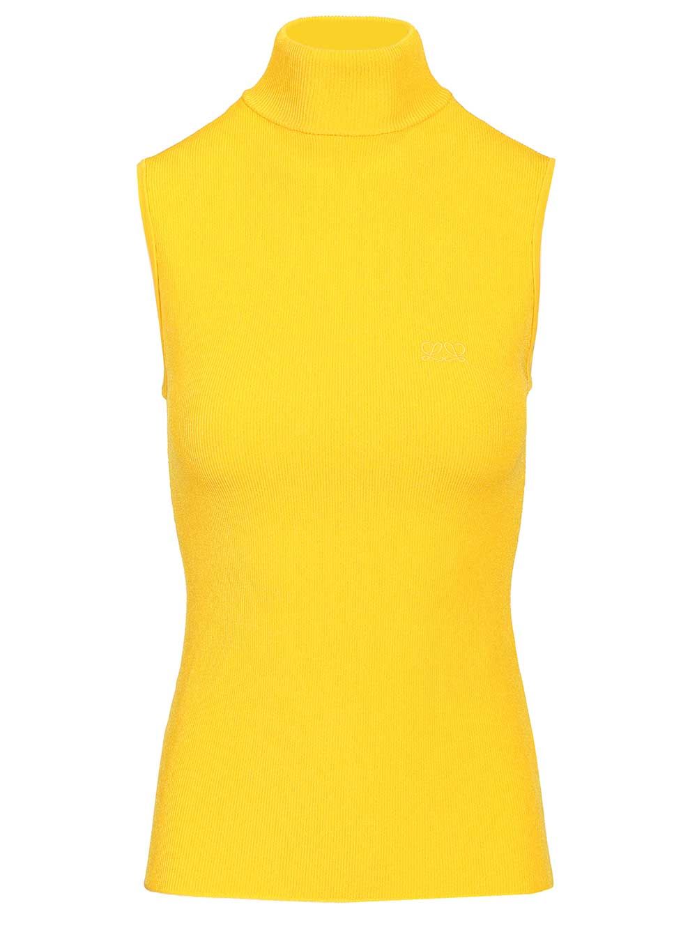 Loewe Look 17 Sleeveless Top Tops - Yellow | 5071ff2c1564af486ccd72ed51d38fa143bd8ea1