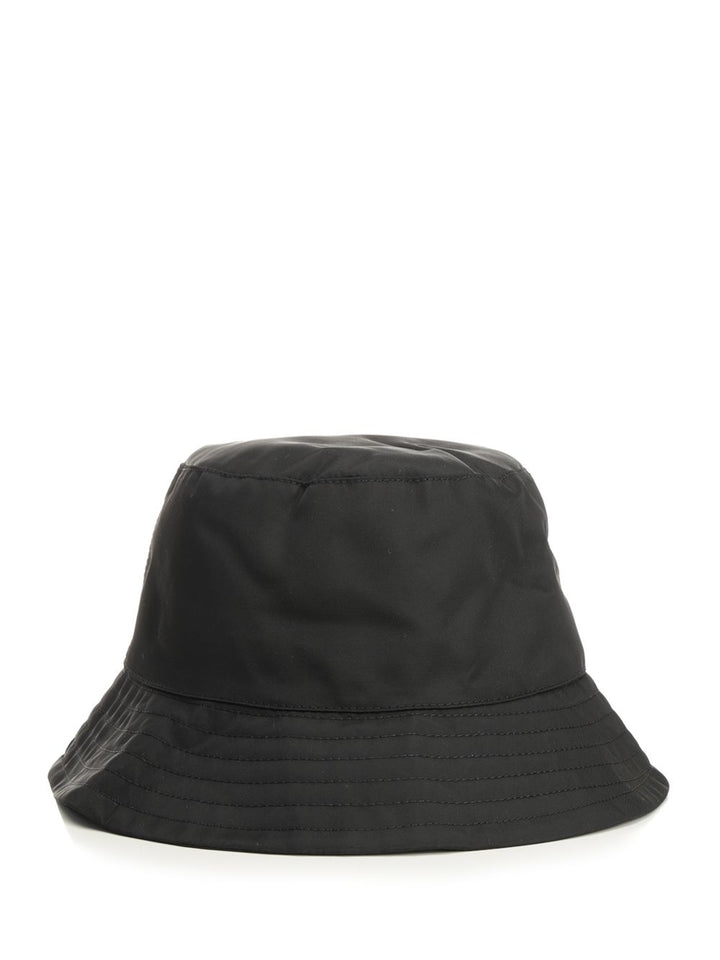 Ami Ami De Coeur Stud Bucket Hat Technical Nylon Hats - Black | 32cfc243499648ece94d923efb7024cd004f11ef