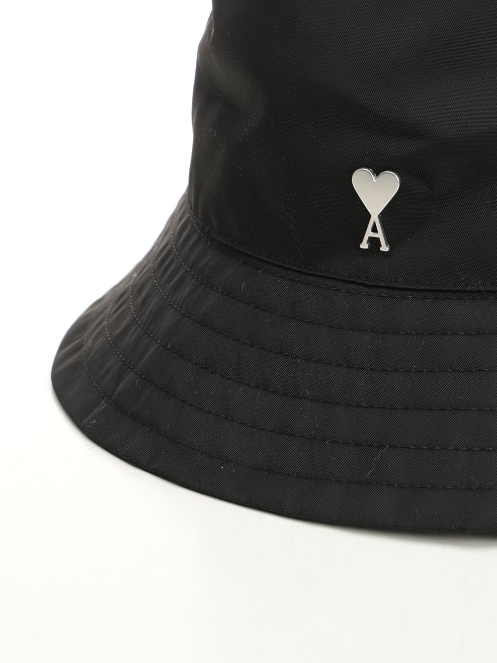 Ami Ami De Coeur Stud Bucket Hat Technical Nylon Hats - Black | 69b251460fadc7b7398afe30792d9e72308a75a9
