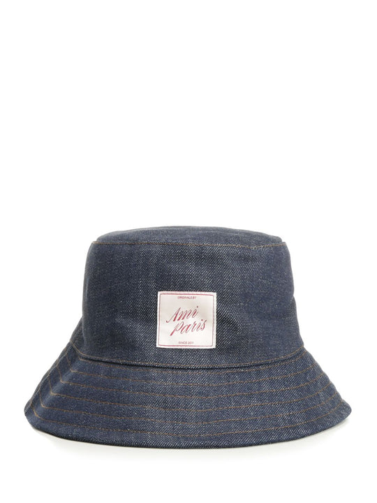 Topstitchings Denim Hat Raw Indigo Denim Hats Blue
