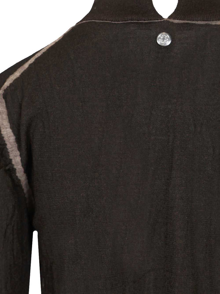 Acne Studios Crumpled V-Neck Sweater Knitwear - Brown | 751febcf7f15e93e4d9bc7b7432c5c91c412c8fe