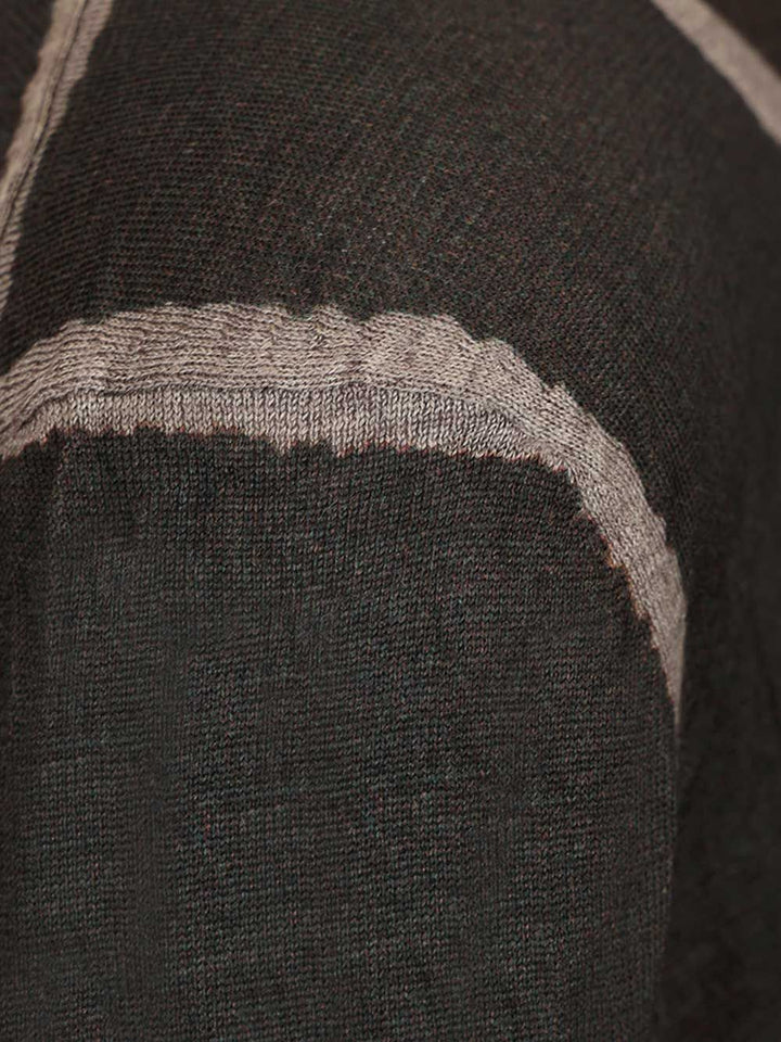 Acne Studios Crumpled V-Neck Sweater Knitwear - Brown | 8be35826b0a0d42007cf2f5f8f94c116ab2d8f43