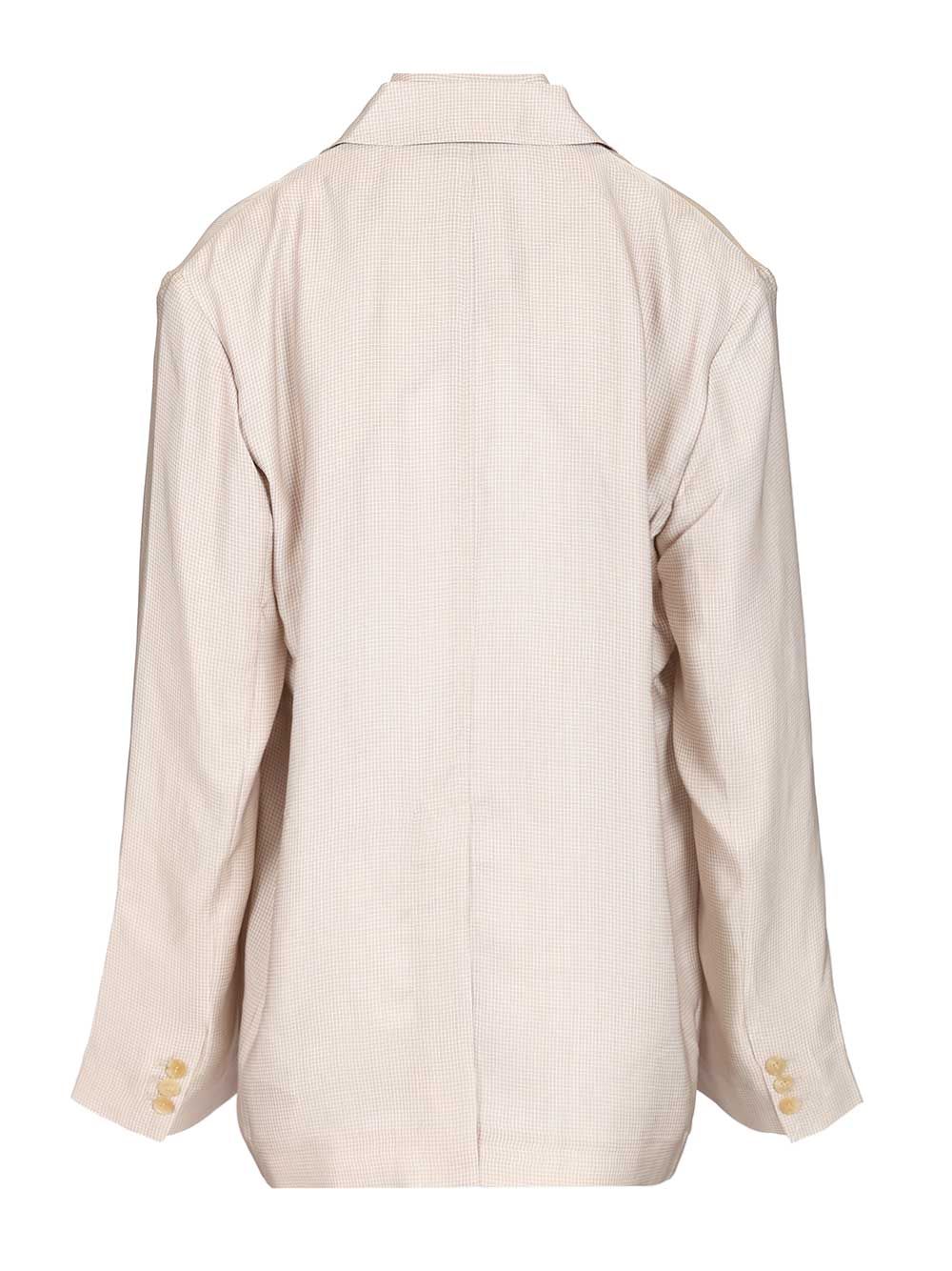 Acne Studios Single-Breasted Jacket Shirts - Beige | 351a433bbed23e709f4a4ace1531e0c258392224