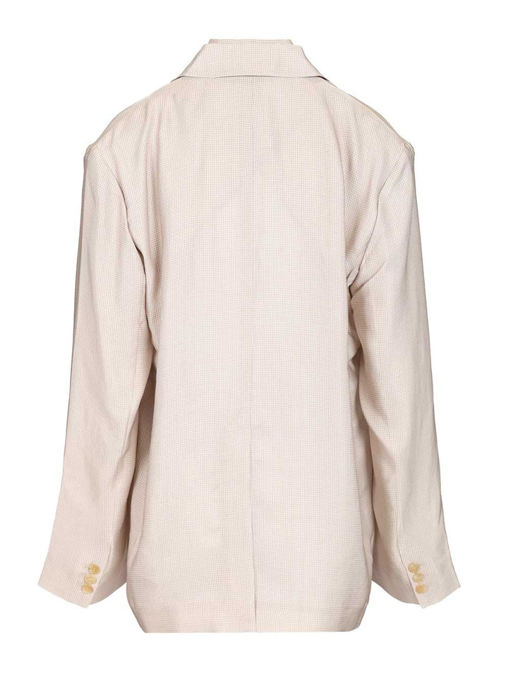 Acne Studios Single-Breasted Jacket Shirts - Beige | 351a433bbed23e709f4a4ace1531e0c258392224