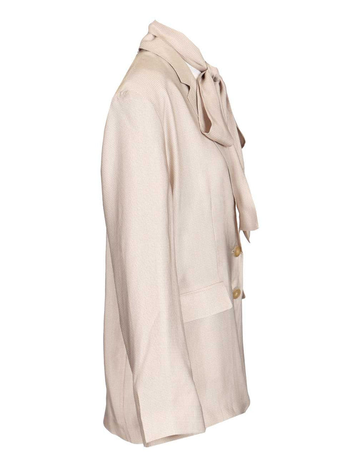 Acne Studios Single-Breasted Jacket Shirts - Beige | 950de6340db9810c9a2ec1c322ad549a777bcc63