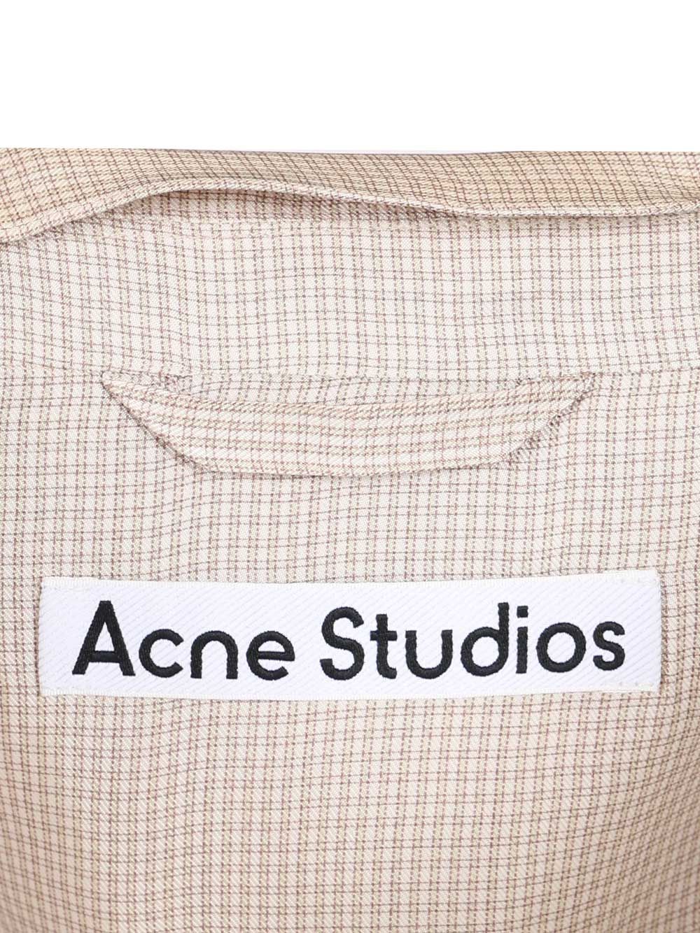 Acne Studios Single-Breasted Jacket Shirts - Beige | 03a77e3211bda537b55a10a77de0a29e5efbc31e