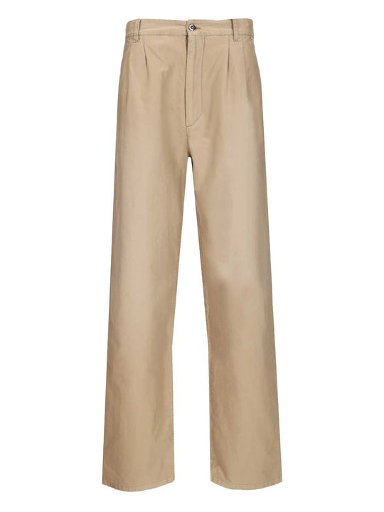 Cotton Trousers Beige