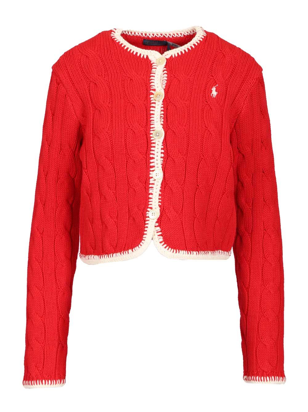 Polo Ralph Lauren Sweater-Cardigan Jackets - Red | 13a98d3b289032d09a380bc478f46e3108a3bfc6