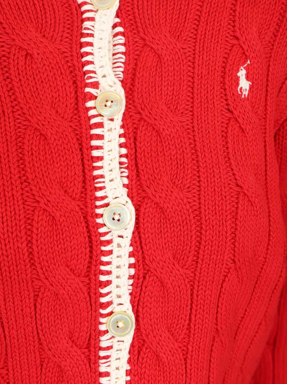 Polo Ralph Lauren Sweater-Cardigan Jackets - Red | ce22a0295f52cc46c73bdb0ed7798ea4d867f4bc