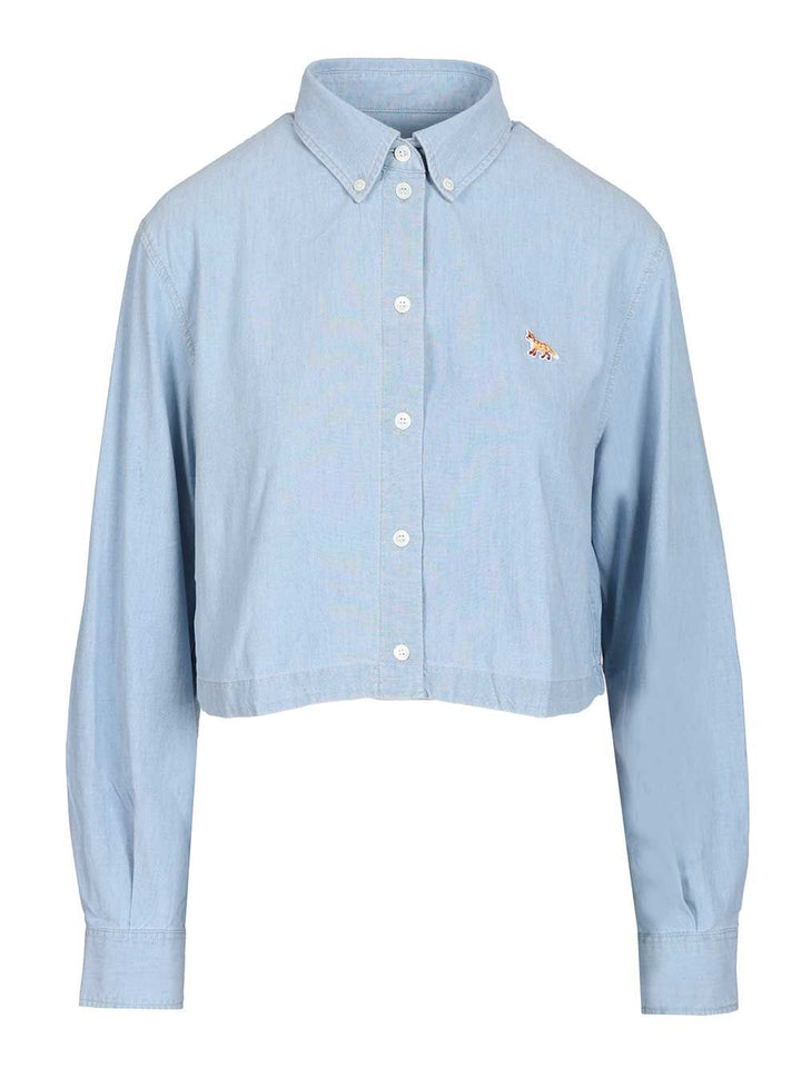 Maison KitsunÉ Short Shirt Shirts - Light blue | 8f56f0bf684408f4faed83309658984b0b5fdaf7
