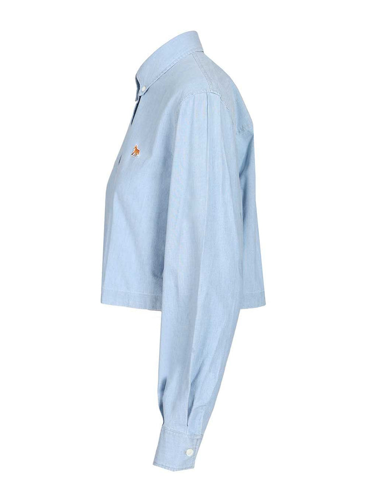Maison KitsunÉ Short Shirt Shirts - Light blue | f601d4899127819617548eae28a8de4baf4a6576