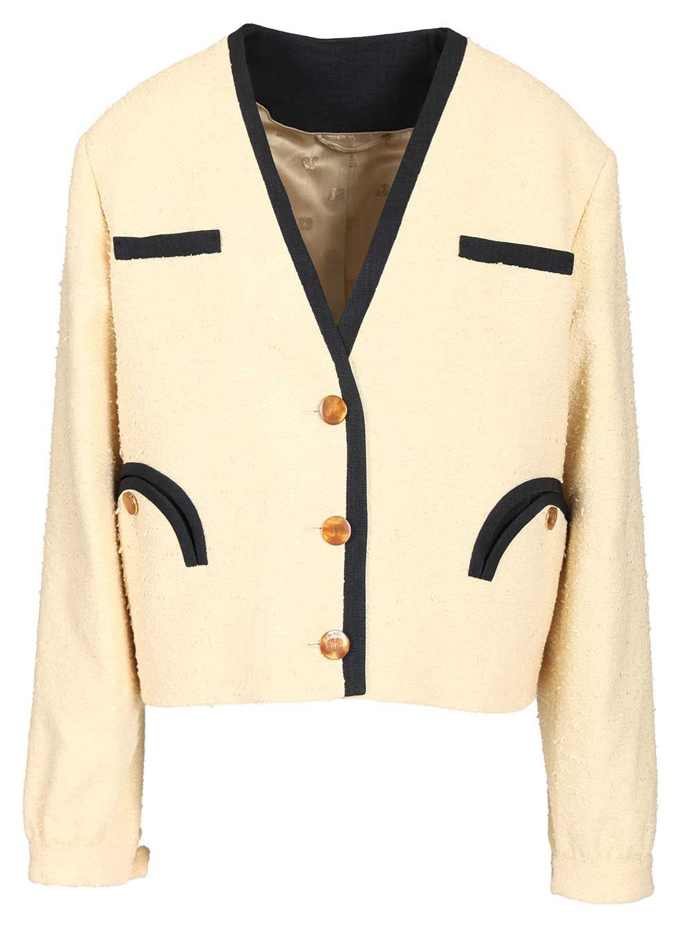 Blazé Milano Orinda Bolero Jacket Jackets - White | ebc4b138a1d88eb3f05c53f7e880655637ffa463