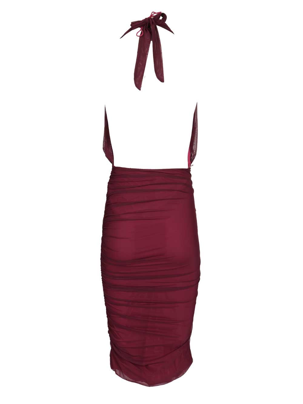 Amazuin Tamie Sheer Transparent Dress Dresses - Bordeaux | e4f3d613069728d2a4e5f8fc747ba1045badeffe