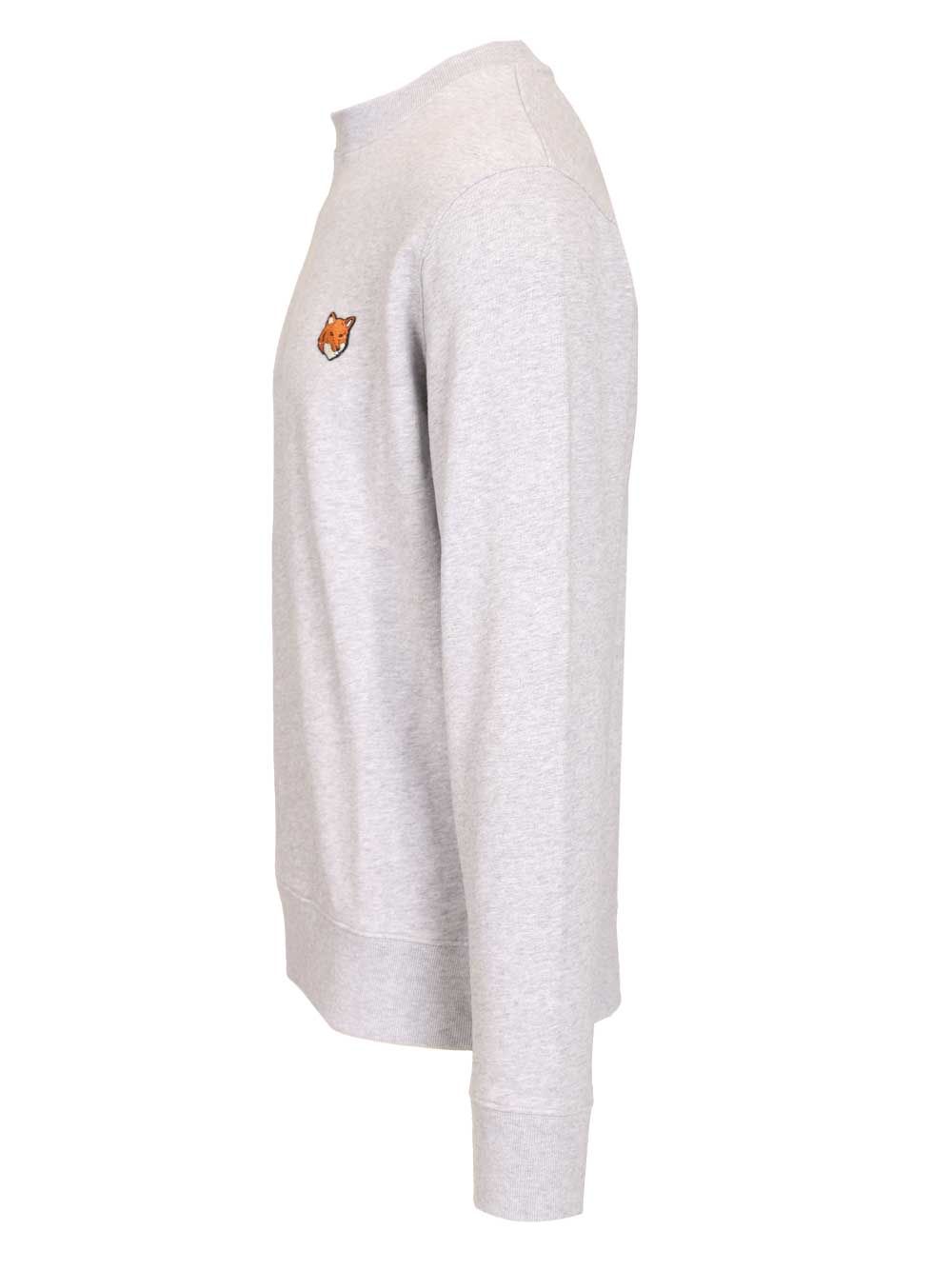 Maison KitsunÉ Fox Head Sweatshirt Sweatshirts - Grey | 56f03b8cf73c076fe1adde57082f390b9570e4fa
