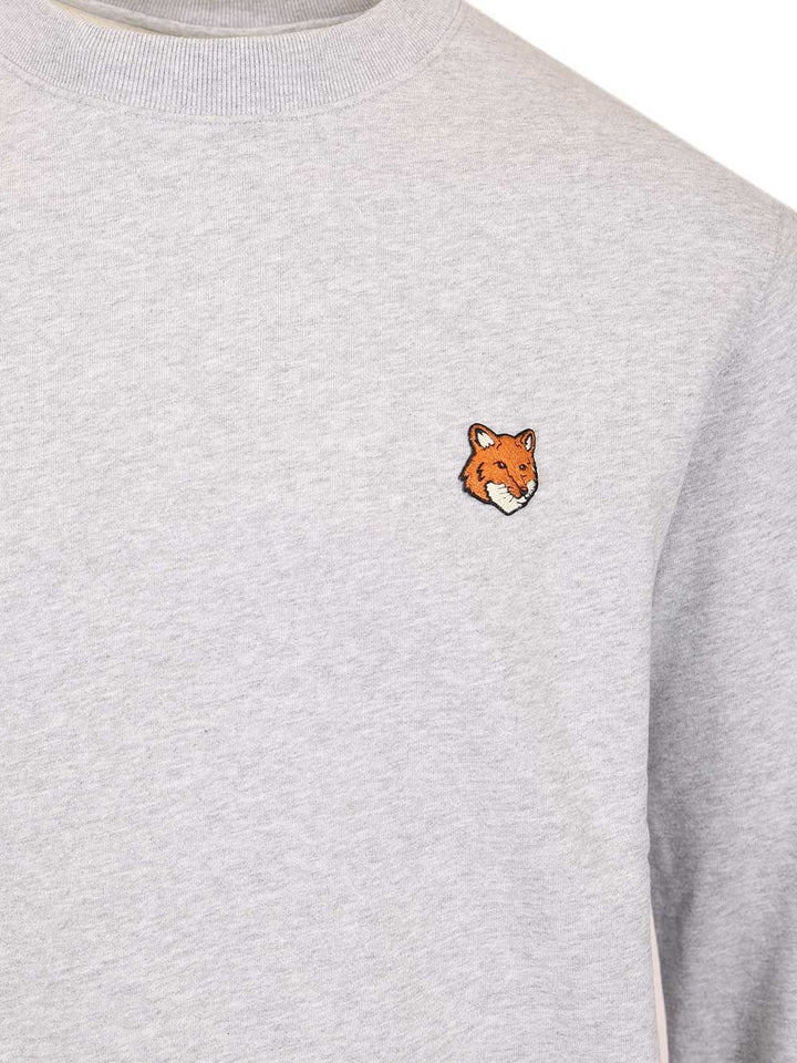 Maison KitsunÉ Fox Head Sweatshirt Sweatshirts - Grey | aa6fdc4b215e7b44728be1687159eb954a4f4f50