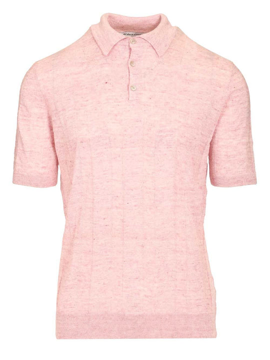 Ribbed Polo Shirt Rose