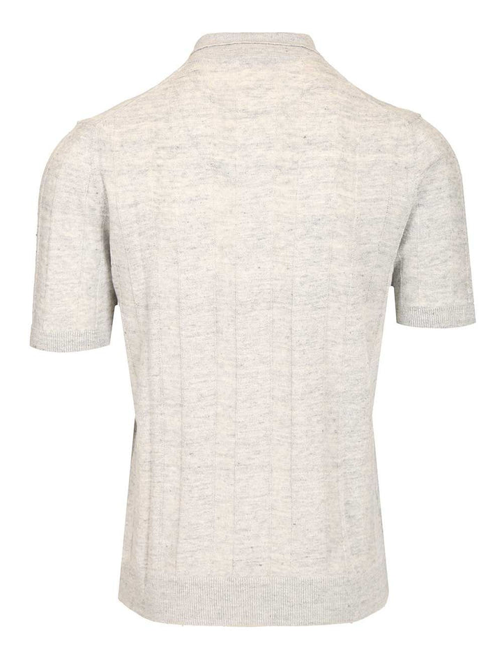 Al Duca D'Aosta Ribbed Polo shirt - Grey | 7384fd68bc10c7c545d89a730582063dc1cb3af7