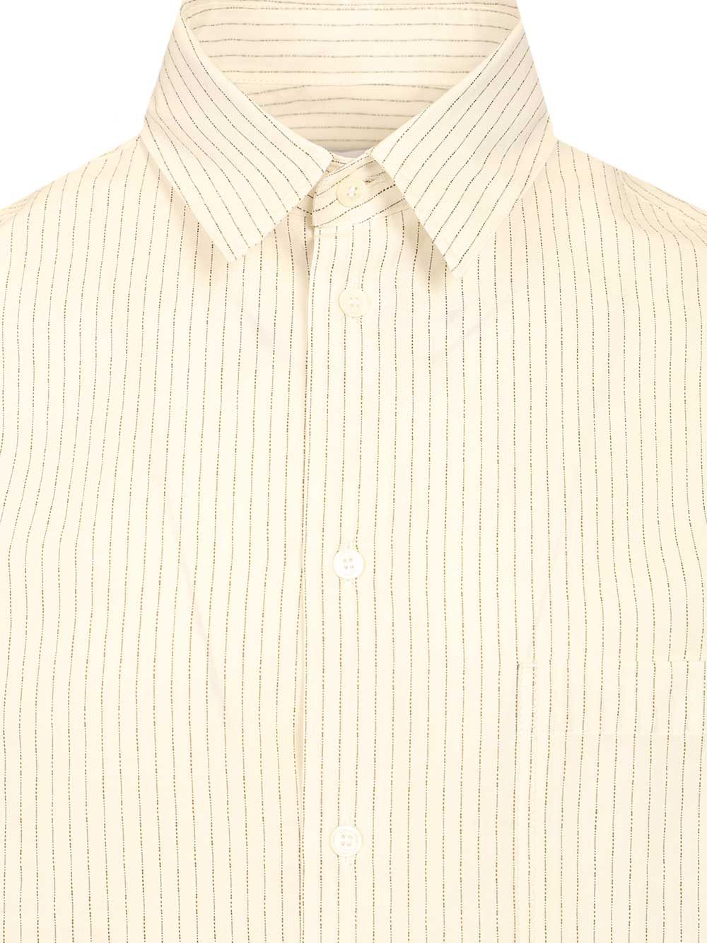 Maison KitsunÉ Striped Oversize Shirt Shirts - White | f9f26aef27c4d0bc82c51fcf4de01ceba3e50f28
